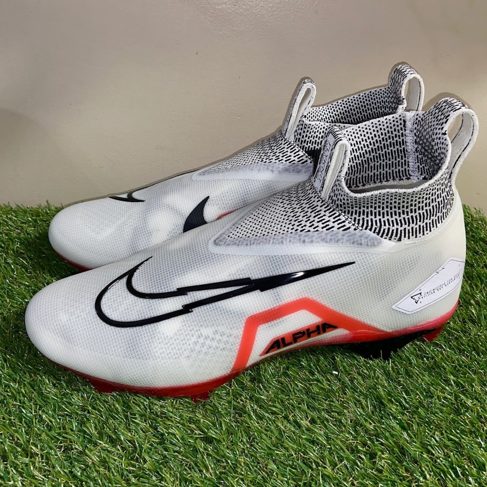 Nike Alpha Menace Elite 3 White Black University Red CT6648 103 Men Sz 14.5 NEW